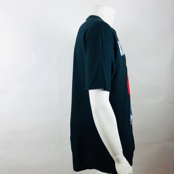 KICKIN' IT Graphic T-Shirt Black Sz L Short Sleeve - Picture 6 of 8